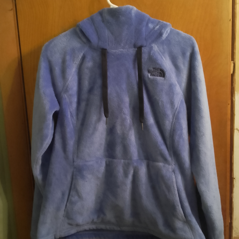 The North Face Soft Purple Pullover‎ Fleece Hoodie Size Medium (18" X 25")